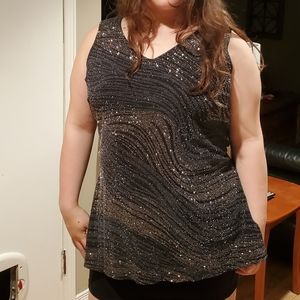 Cleo glittery blouse